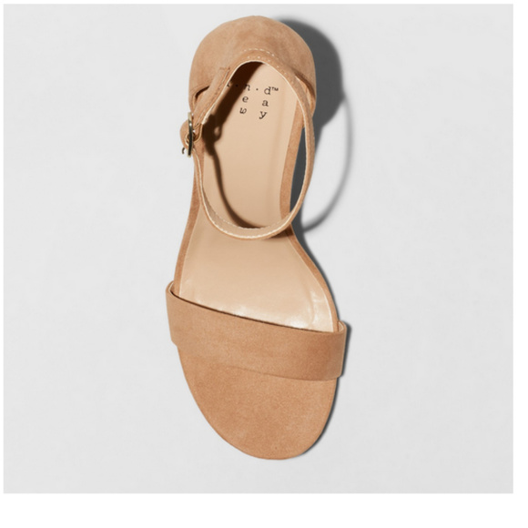 High Block Heel Pumps/Sandals-sz 10Wide - Picture 2 of 3